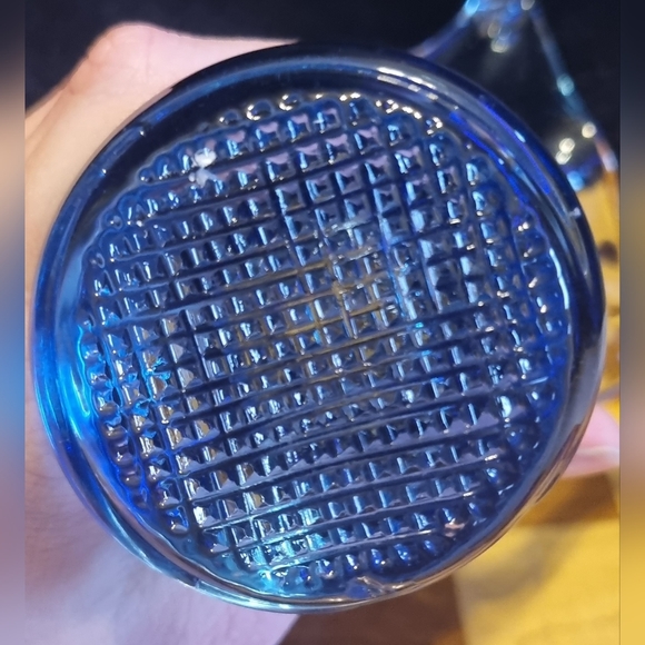 Mid century modern blue swung glass vase - Picture 6 of 6